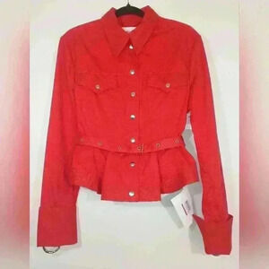 MARQUES'ALMEIDA BELTED DRILL JACKET.